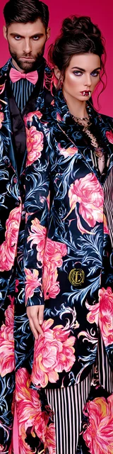 Free vampire bookmark featuring vampires in matching robes